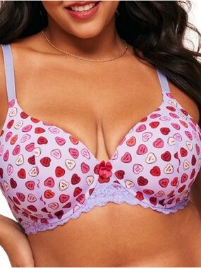 Adore Me Bare Contour Bra Underwire Size 38I Vaneltines Hearts